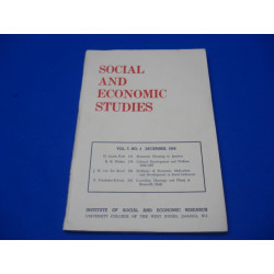 Social and Economic studies. Vol. 7 N°4
