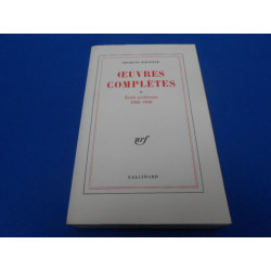 Oeuvres Complètes. II. Ecrits posthumes 1922-1940