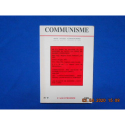 Revue: COMMUNISME. N°9. De la mort de Staline au XXème Congrès du...