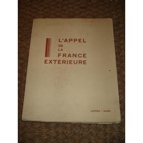 L'APPEL DE LA FRANCE EXTERIEURE
