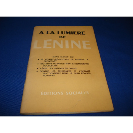 A la Lumière de Lénine
