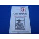 REVUE: Critique. Ethique et Esthétique de la Corrida. N°723-724...