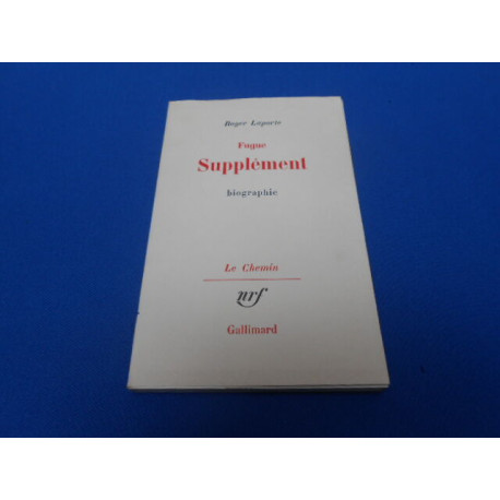 Fugue. Supplément. Biographie