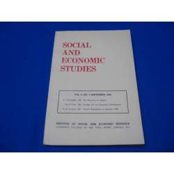 Social and Economic studies. Vol. 8 N°3