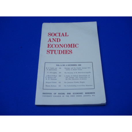 Social and economic studies. Vol. 8 N°4