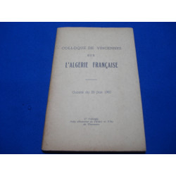 Colloque de vincennes sur l'algerie francaise - comite du 20 juin 1960