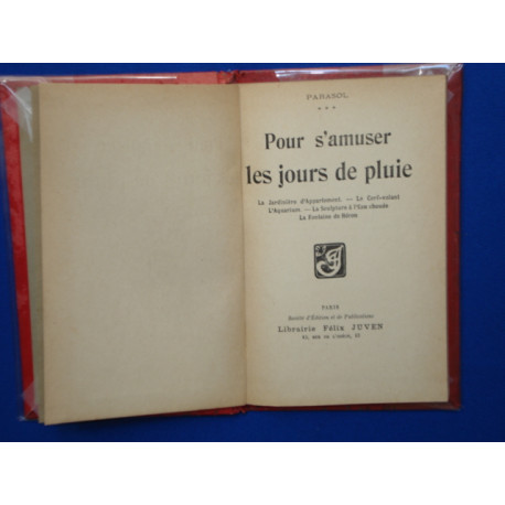Pour s'amuser les jours de Pluie