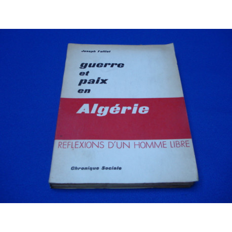 Guerre et Pais en Algérie