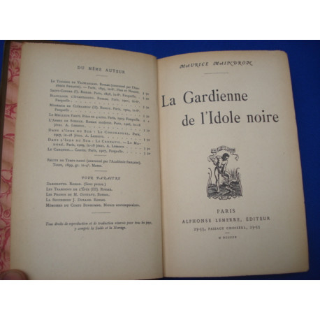 La Gardienne de l'Idole Noire