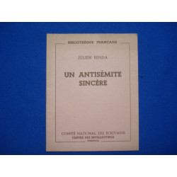 Un Antisémitisme Sincère