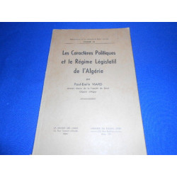 Les Caractères Politiques et le régime législatif de l'Algérie