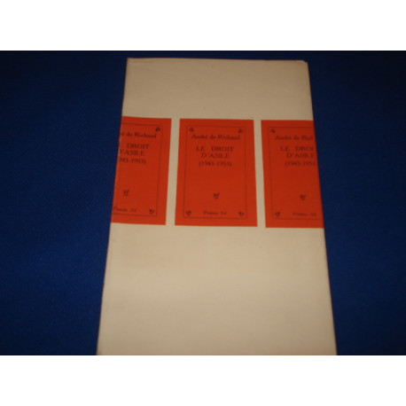 Le droit d'asile (1943-1953)