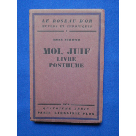 Moi Juif Livre Posthume