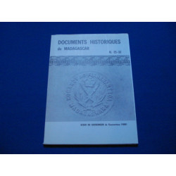 Documents Historiques de Madagascar N. 25-32