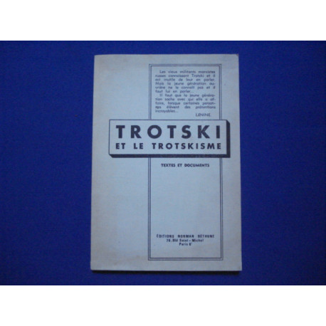 Trostski et le Trotskisme