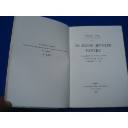 LUN JEUNE OFFICIER PAUVRE Fragments de journal intime rassemblés...