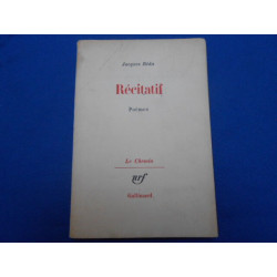 Récitatif. Poèmes