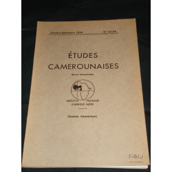 ETUDES CAMEROUNAISES,. OCTOBRE -DECEMBRE. n° 53-54