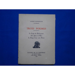 Trois poèmes. Le songe de Shakespeare. A la gloire de Nice. Le...