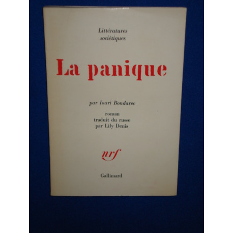 LA PANIQUE [SP]