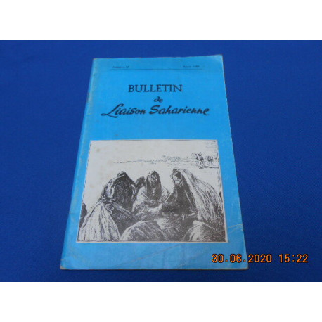 Bulletin de Liaison Saharienne. N°29 Mars 1958