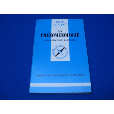 La Phénoménologie