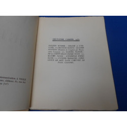 Vigile. Deuxième cahier
