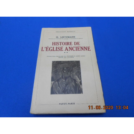Histoire de l'Eglise Ancienne. Vol. II