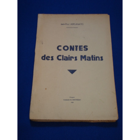 Contes des Clairs Matins (envoi de l'auteur)