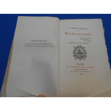 Memoranda