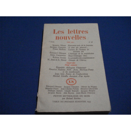 Les lettres nouvelles. juin 55. n°28