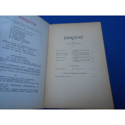 Revue: DIOGENE N°59. Revue Trimestrielle publiée sous les auspices...