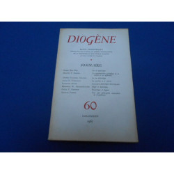 Revue: DIOGENE N°60. Revue Trimestrielle publiée sous les auspices...