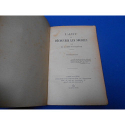 L'art de decouvrir les sources