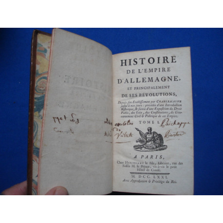 Histoire de l'empire d'Allemagne et principalement de ses révolutions