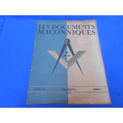 Les documents maçonniques (revue) - Numéro 1 - Octobre 1942 (2ème...