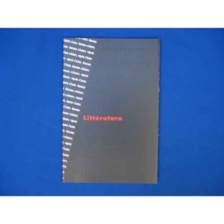 Nouveaux créateurs regards d'écoles. LITTERATURE