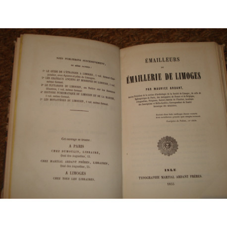 EMAILLEURS ET EMAILLERIE DE LIMOGES. [rel.signée]