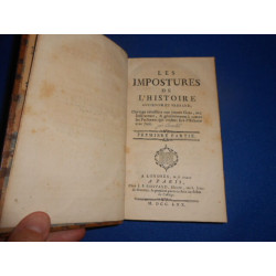 Les Impostures de l'Histoire Ancienne et Profane [Tome I seul]
