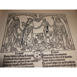 LA DANSE MACABRE de 1485. Reproduite d'après l'exemplaire unique...