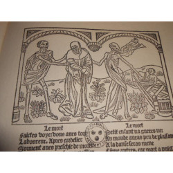 LA DANSE MACABRE de 1485. Reproduite d'après l'exemplaire unique...