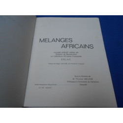 Mélanges Africains