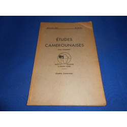 Etudes Camerounaises. N° 43-44. Mars Juin 1954