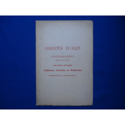 Objets d'Art et d'Ameublement Anciens et de Style Tapisserie...