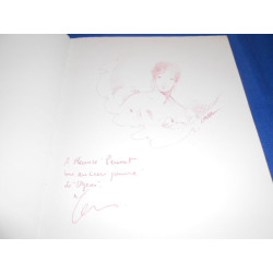 Juliette de Sade [Dessin original de Cavell + envoi de F. Leroi]