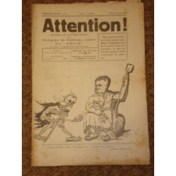 Attention. 5 Juin 1934. Bulletin de la Fédération des Groupes de...