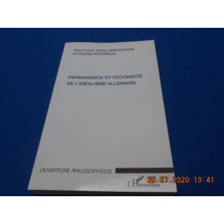 Permanence et Fécondité de l'Idéalisme Allemand