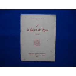 A La Gloire de Nice. Poème (envoi de l'auteur)