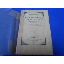 Souvenirs Portraits épisodes de la Révolution et de l'Empire. TOME I