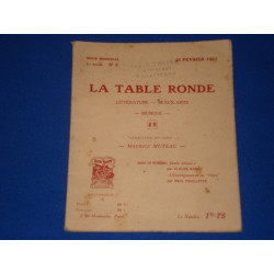 La Table Ronde. Revue Mensuelle 2ème année N°5. 25 Fev. 1921